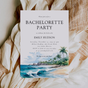 Invitación Beach Tropical Summer Bachelorette