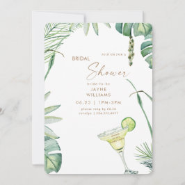 Invitación Beach Tropics Margarita Bridal Shower