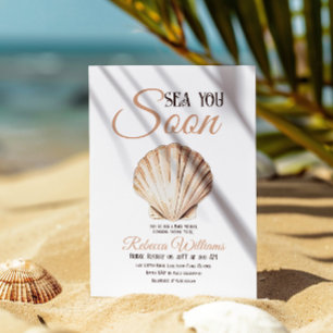 Invitación Beach Under the Sea Pronto Pearl Baby Shower