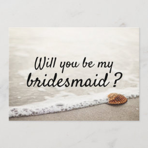 Invitación Beach Waves Boda Bridesmaid
