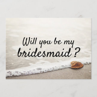 Invitación Beach Waves Boda Bridesmaid