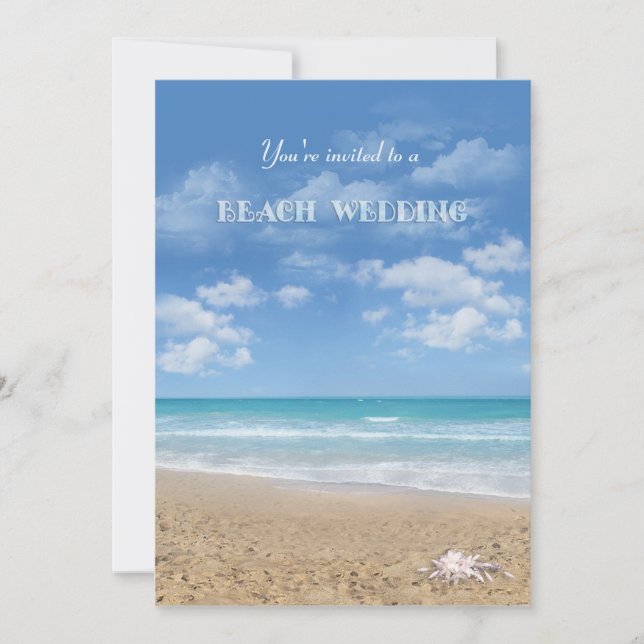 Invitación Beach Wedding (Anverso)