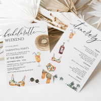 Beach Weekend Away Bachelorette Bridal Shower