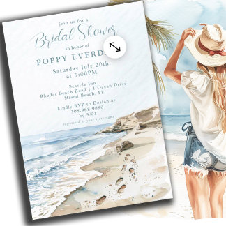 Invitación BeachBridal Shower