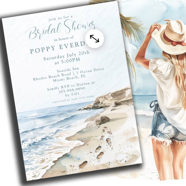 Invitación BeachBridal Shower (Subido por el creador)