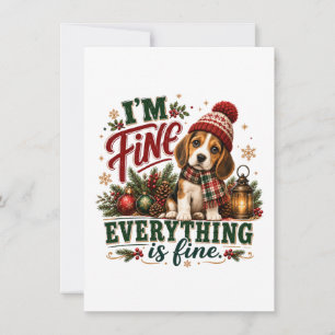 Invitación Beagle Bien Todo Está Bien