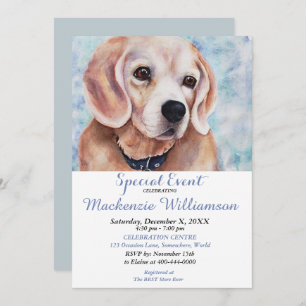 INVITACIÓN BEAGLE DESEA FELIZ CUMPLEAÑOS