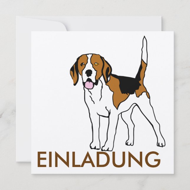 Invitación Beagle EINLADUNG (Anverso)
