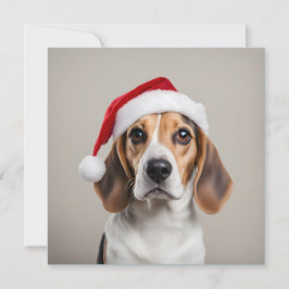Invitación Beagle Navidades
