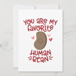 Invitación Bean humano favorito
