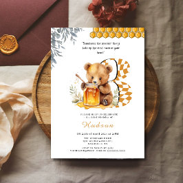 Invitación Bear acuático clásico Tercer cumpleaños
