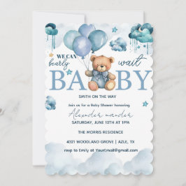 Invitación Bear Baby Shower, lindo Baby Shower