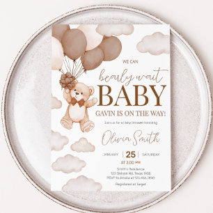 Invitación Bear Bear Bear Bear Wait Baby Shower