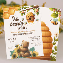 Bear de miel y Bee Bearly Wait Baby Shower