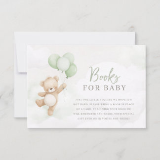 Invitación Bearly Wait Baby Shower Sage Bear Books For Baby