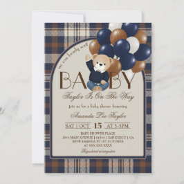Invitación Bearly Wait Baby Shower Vintage