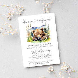Invitación Bearly wait bear cub adventure espera la ducha de