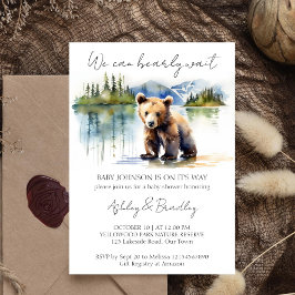 Invitación Bearly wait bear cub adventure espera la ducha de