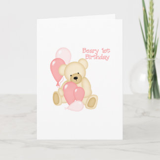Invitación Beary 1st BIrthday (CHICA)