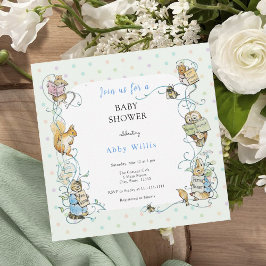 Invitación Beatrix Potter Peter the Rabbit Baby Shower