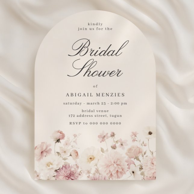 Invitación Beautiful Elegant Floral Bridal Shower (Subido por el creador)