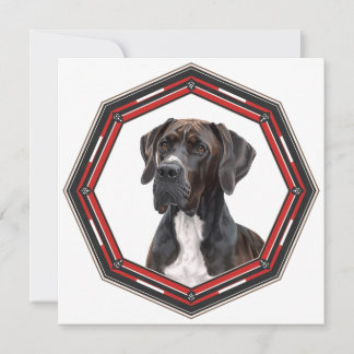 Invitación Beautiful Great Dane In A Frame