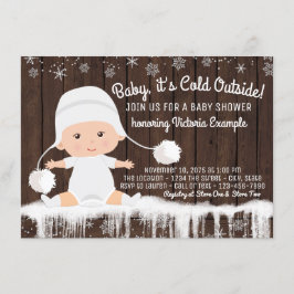 Invitación Beba el frío fuera de Baby Shower