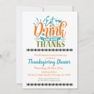 Invitación Beba y da las gracias