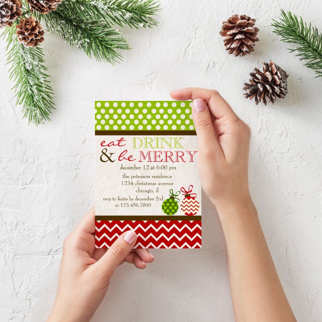 Invitación Beba y sé Fiesta de Navidades feriados (Subido por el creador)