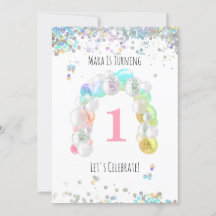 *~* BEBÉ 1er Chica de primer globo Cumpleaños