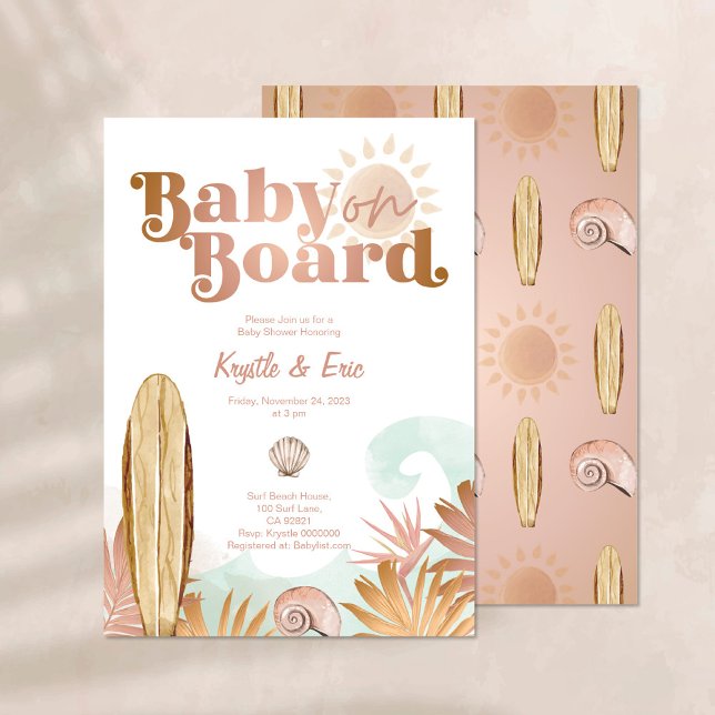 Invitación Bebé a bordo Baby Shower (Subido por el creador)