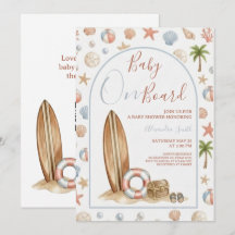 Bebé a Bordo | Cuadro de Arco Playa Baby Shower