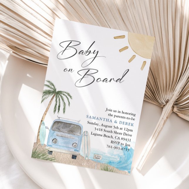Invitación Bebé a bordo de Baby Shower (Subido por el creador)