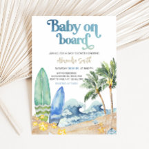 Bebé a bordo de Baby Shower Beach