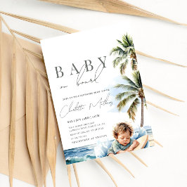 Invitación Bebé a bordo de Baby Shower, Surf Beach