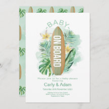 Bebé a bordo de la Palm Tropical Baby Shower