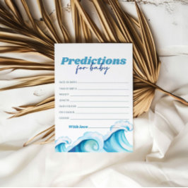 Invitación Bebé A Bordo Predicciones De Baby Shower Para El B