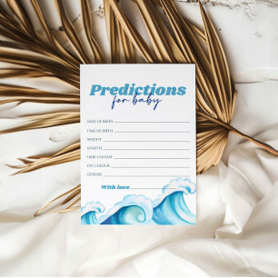 Invitación Bebé A Bordo Predicciones De Baby Shower Para El B