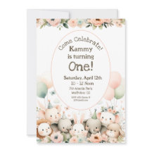 Bebé Animales Primer Cumpleaños