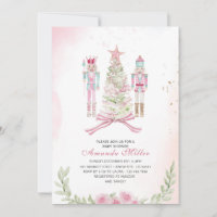 Bebé bailarín de cascanueces de Navidad acuarela r
