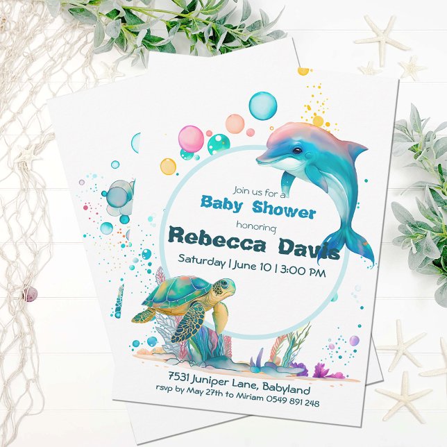 Invitación Bebé bajo el agua (Subido por el creador)