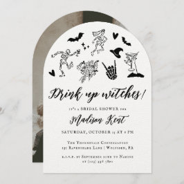 Invitación ¡Bebe brujas! Foto de la ducha de novia caprichosa