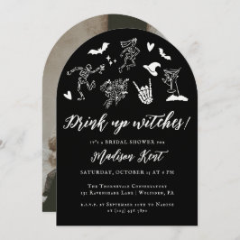 Invitación ¡Bebe brujas! Foto de la ducha de novia caprichosa