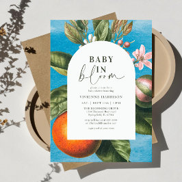 Invitación Bebé Chic en Flor |  Fiesta de Bebé de Arch
