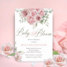 Bebé chica en Bloom Baby Shower