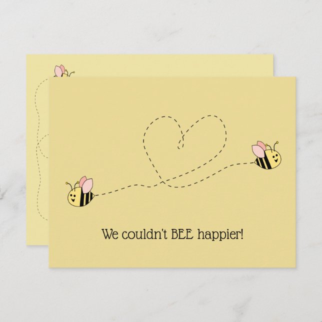 Invitación Bebé Chica gemelos (Anverso / Reverso)