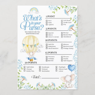 Invitación Bebé con globo aerostático qué hay en tu juego de 