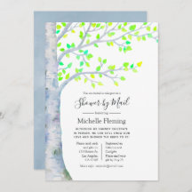 Bebé de árbol de aves de primavera o ducha de novi