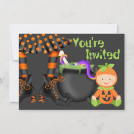 Invitación Bebé de calabaza de Halloween 1º cumpleaños