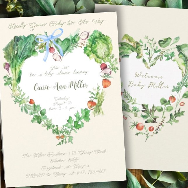 Invitación Bebé De Crecimiento Local En Camino De Baby Shower (Subido por el creador)